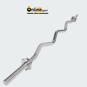 Barra curva cromada 1.20mt / 5kg – ONLINE SPORT