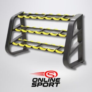Rack Porta Mancuernas Curvo 3 Niveles