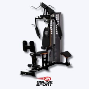 MINI GIMNASIO DE 2 ESTACIONES PRENSA PARA PIERNAS HORIZONTAL
